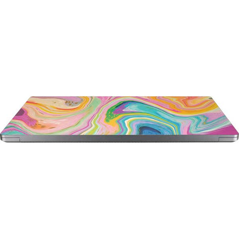Rainbow Marble by Etta Vee Laptop Skins